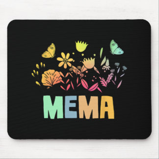  Bloemen Mema Shirt voor Vrouwen Moederdag Muismat