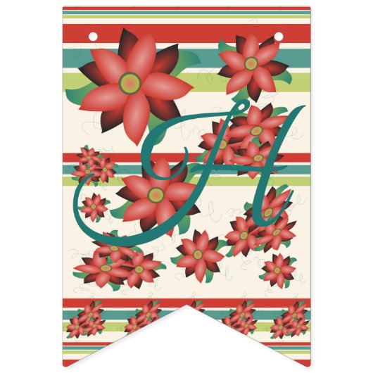 Bloemen met Barn Reds Vlaggetjes (Tweede vlag)