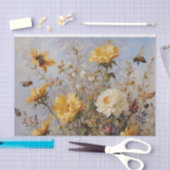Bloemen met bijen Decoupage Tissuepapier (Craft)