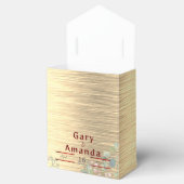 Bloemen met bladeren bedankdoosjes (Geopend)