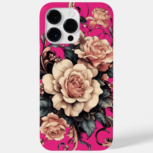 Bloemen met bladeren  ontwerp van Rp Case-Mate iPhone Case (Achterkant)