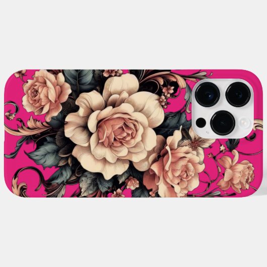 Bloemen met bladeren ontwerp van Rp Case-Mate iPhone Case (Achterkant (horizontaal))