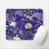 Bloemen met een elegante en mysterieuze sfeer muismat (Met muis)