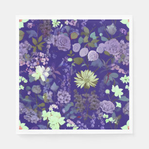 Bloemen met een elegante en mysterieuze sfeer servet