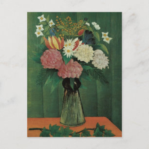 Bloemen met Ivy van Henri Rousseau, Floral Briefkaart