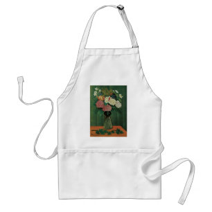 Bloemen met Klimop door Henri Rousseau, Vintage bl Standaard Schort