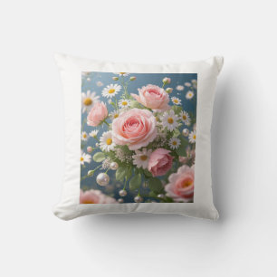 Bloemen met tijdloze extravagante elegantie kussen