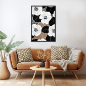 Bloemen midden eeuw modern poster