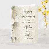 Bloemen Moeder & Vader Jubileum Kaart (Gele Bloem)