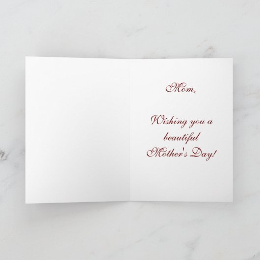 Bloemen Moederdag Kaart (Binnen)