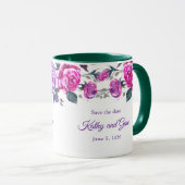 Bloemen Mok-Bewaar de datum Mok (Voorkant rechts)