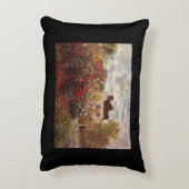  bloemen monettuin in argenteuil sun accent kussen (Achterkant (Verticaal))