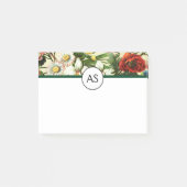 bloemen monogram bloem land post-it® notes (Voorkant)