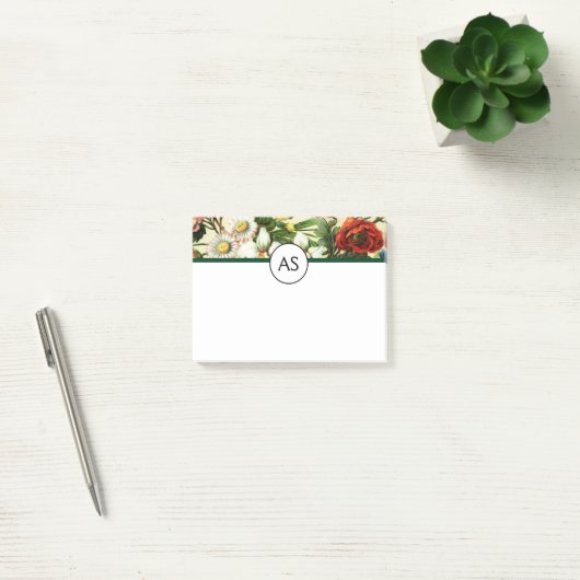 bloemen monogram bloem land post-it® notes (Kantoor)