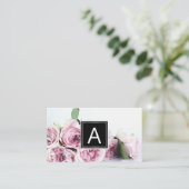 Bloemen | Monogram Visitekaartje (Staand voorkant)