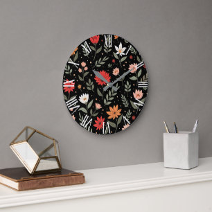 Bloemen Mooi Modern Collectie Grote Klok