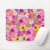  bloemen Mousepad Muismat (Met muis)