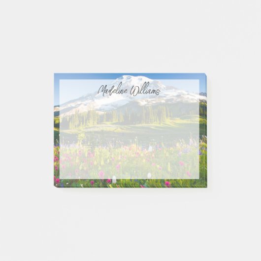 Bloemen | Mt. Rainier Wildbloemen Post-it® Notes (Voorkant)