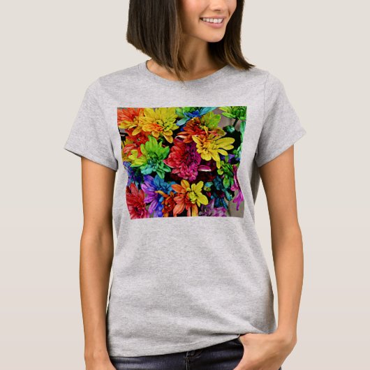 Bloemen multi-gekleurde top (Voorkant)