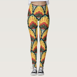 Bloemen naadloos, illustratiepatroon. leggings
