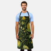 Bloemen naadloos patroon schort (Gedragen)