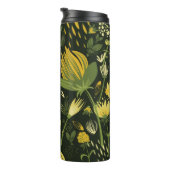 Bloemen naadloos patroon thermosbeker (Geroteerd rechts)