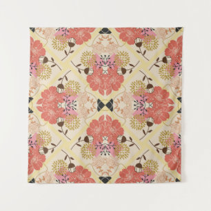 Bloemen naadloos  patroonontwerp. wandkleed