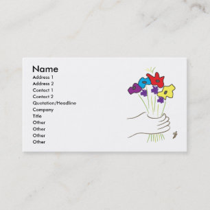Bloemen, Naam, Adres 1, Adres 2, Contact 1,.. Visitekaartje