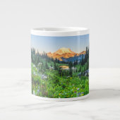 Bloemen | Nationaal park Mount Rainier Extra Grote Beker (Voorkant)