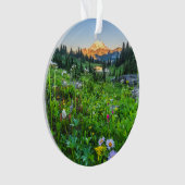 Bloemen | Nationaal park Mount Rainier Ornament (voorkant)