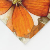 Bloemen natuur kunst fleece deken (Hoek)