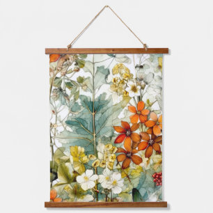 Bloemen natuur kunst hangend wandkleed