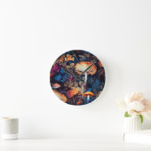 Bloemen natuur kunst ronde klok (Huis)