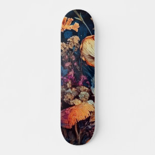 Bloemen natuur kunst skateboard