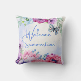 Bloemen Natuur Welkom Zomertijd Kussen