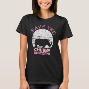 Bloemen neushoorn voor meisjes vrouwen red de moll t-shirt