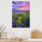Bloemen | North Dakota Red River Valley Poster (Keuken)