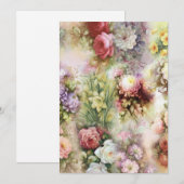  bloemen notitiekaartje (Voorkant / Achterkant)