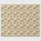 Bloemen Oerwoud Luipaard Cadeaupapier (Vlak)