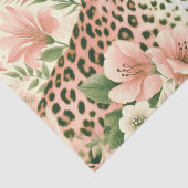 Bloemen Oerwoud Luipaard Tissuepapier (Detail)