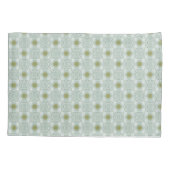 Bloemen of ogen - neutraal groen kussensloop (Achterkant-Links)