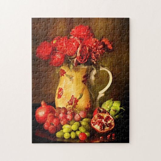  bloemen Olieverf Puzzle Legpuzzel (Verticaal)