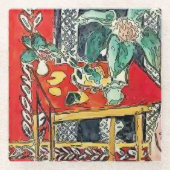 Bloemen Onderzetter van glas (Voorkant)