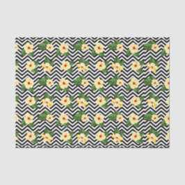 Bloemen (ontwerp 47 geel/Sinaasappel serie) Tissuepapier