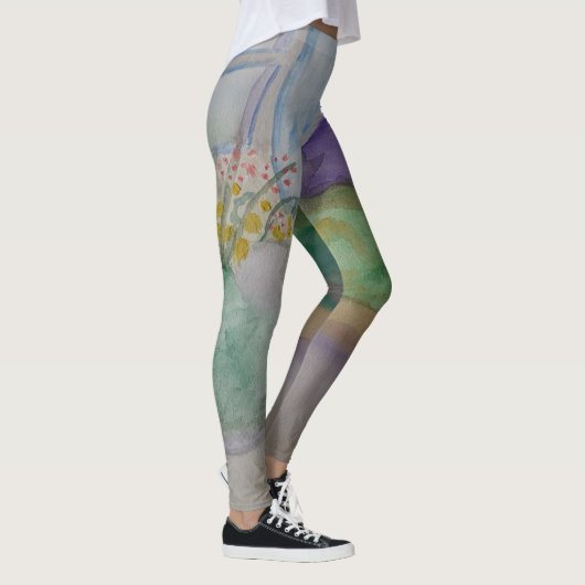 Bloemen op de Leggings van het venster (Rechts)