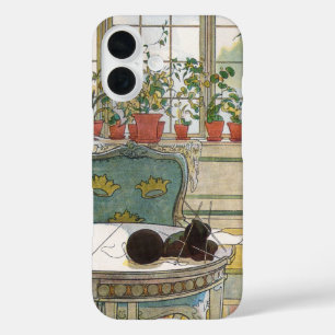 Bloemen op de vensterbank door Carl Larsson iPhone 16 Hoesje