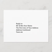 Bloemen op een bruiloft informatiekaartje (Achterkant)