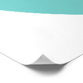 Bloemen op een dwars Poster (Hoek)