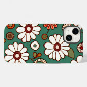  Bloemen op een groene achtergrond Case-Mate iPhone Case (Achterkant (horizontaal))