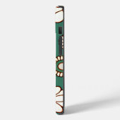  Bloemen op een groene achtergrond Case-Mate iPhone Case (Achterkant / Links)